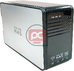 Caja Externa 3.5 2 IDE-HDD a LAN (TCP/IP 10/100 RAID 0/1)