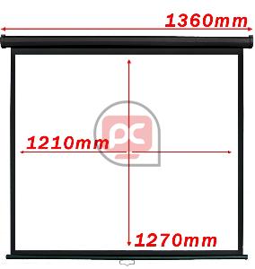 Pantalla de proyecci�n 4:3 DisplayMATIC de pared de 72 negra
