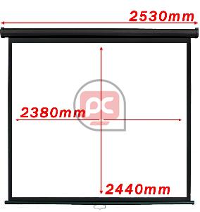 Pantalla de proyecci�n 4:3 DisplayMATIC de pared de 136 negra