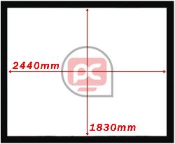 Pantalla de proyecci�n 4:3 DisplayMATIC fija de 120