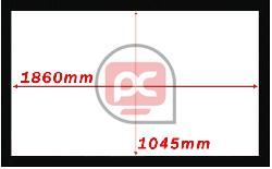 Pantalla de proyecci�n 16:9 DisplayMATIC fija de 84