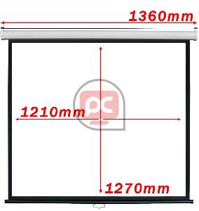 Pantalla de proyecci�n 4:3 DisplayMATIC de pared de 72 blanca