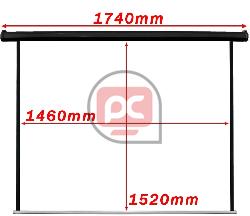 Pantalla de proyecci�n 4:3 DisplayMATIC PRO pared de 84 motor negra