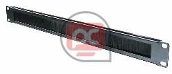 Panel pasacables para rack19 de 1U con cepillo central