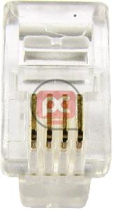 Conector telef�nico RJ9 macho (4P4C)