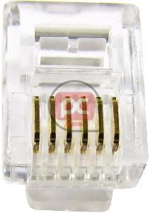 Conector telef�nico RJ12 macho (6P6C)