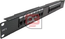 Patch panel de 16 RJ11 Cat.3 1U (6P4C) negro