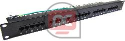 Patch panel de 25 RJ45 Cat.3 1U (8P4C) negro
