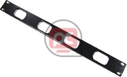 Panel pasacables para rack19 de 1U de 4 entradas