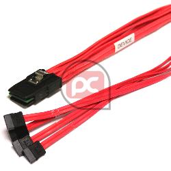 Cable Mini-SAS 36p a 4xSATA2 7p (SFF-8087 a 4x7pin-H) 1.0m