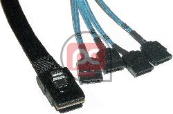 Cable Mini-SAS 36p a 4xSATA2 7p (SFF-8087 a 4x7pin-H) 2.0m