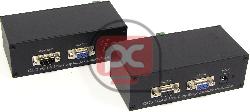 Extensor VGA RS232 RS485 por Cat.5 (Emisor+Receptor) VE01S