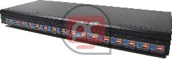 Rack19 Extensor Activo Cat.5: V�deo 2xBNC (Receptor 16-Port) SK142