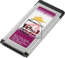 Tarjeta adaptadora de ExpressCard 12-en-1 (MS/XD/SD/MMC/..)
