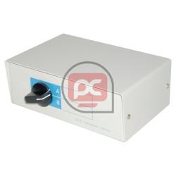 Conmutador manual de DB9 hembra de 2 puertos