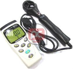 Medidor de velocidad/caudal aire, temperatura y HR modelo TM-403