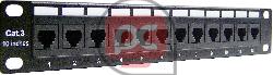 RackMatic TENRack: Patch-Panel 10'''' 12-Port RJ11 Cat.3 1U