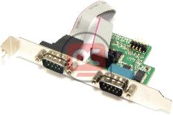 Slot adaptador USB a RS232 de 2 puertos DB9 macho interno