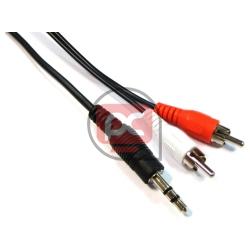 Cable Audio Stereo MiniJack 3.5-M a RCA-M 20m