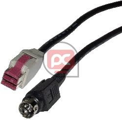 Cable PoweredUSB 24V 1m (PUSB-24V / HOSIDEN-M)