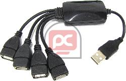 Concentrador USB 2.0 pulpo (4 AH + 1 AM)