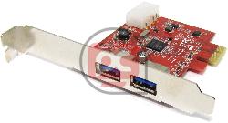 Tarjeta PCI-Express a SuperSpeed USB 3.0 de 2 puertos externos