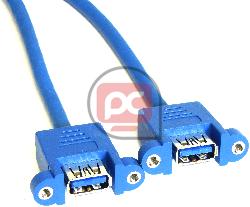 Cable USB 3.0 de 2 x USB A hembra a HS20 hembra de 50cm B