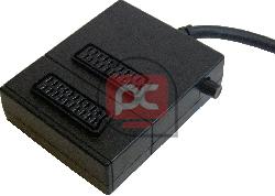 Selector 2 Euroconector/SCART (1 Macho a 2 Hembra)