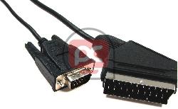 Cable VGA a Euroconector 5m (HD15-M/SCART-M)