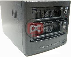 Caja Externa VIPower SATA-HDD a eSATA+USB2 (2xHDD/Aluminio/Negro)