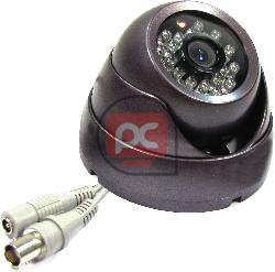 C�mara CCD Domo Anti-Vand�lica (Interior IR-20m) 3.6-6.0 mm