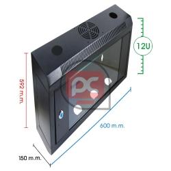 Armario rack de 19 RackMatic SOHORack mini de 12U y fondo 150