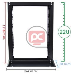 Armario rack de 19 abierto RackMatic Low Cost de 22U | Armario rack y accesorios rack