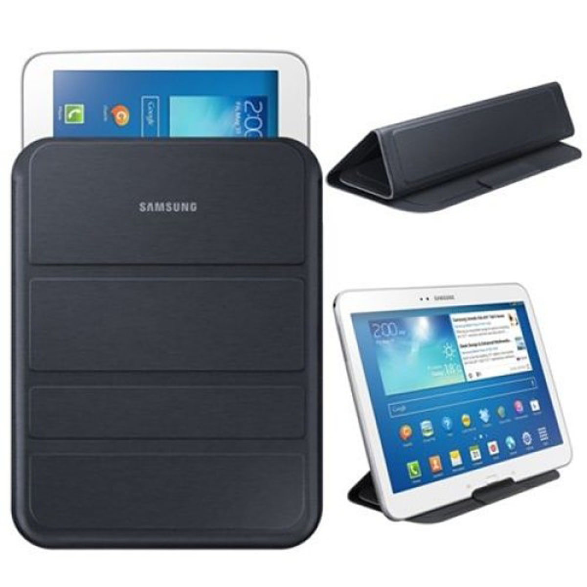 FUNDA NEGRA SAMSUNG PARA GALAXY TAB DE 9.6 A 10.1 PULGADAS |