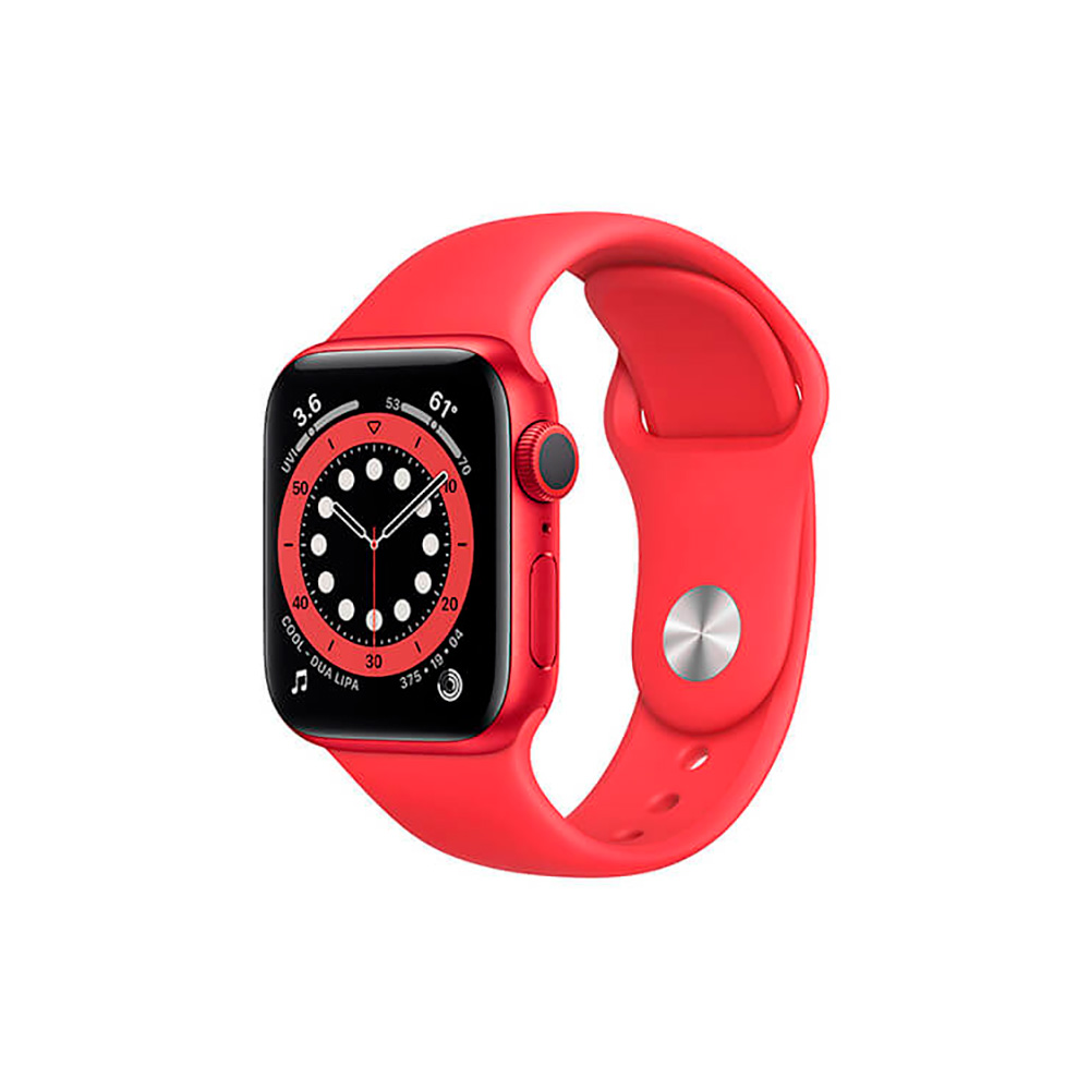 APPLE WATCH SERIES 6 (GPS), 40MM ALUMINIO (PRODUCT) RED Y CORREA DEPORTIVA ROJA