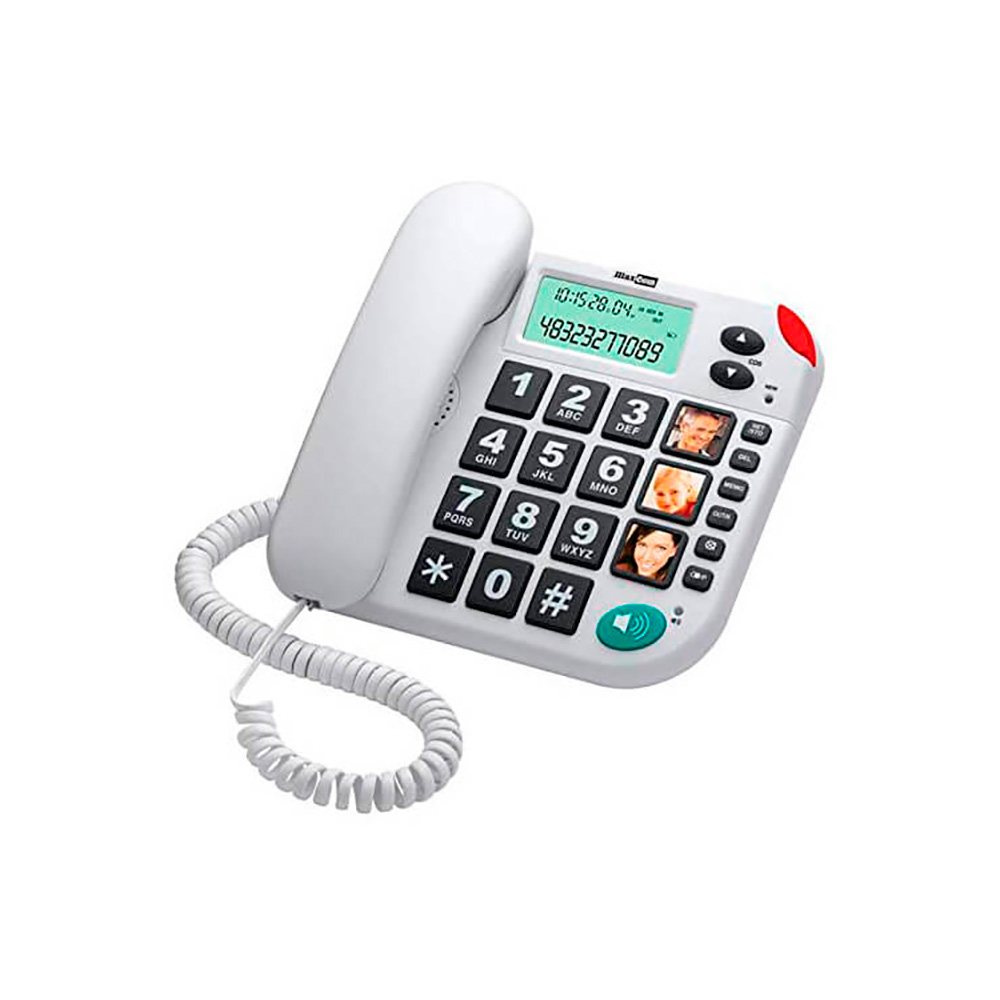 MAXCOM KXT480 TELEFONO FIJO BLANCO (WHITE) | Telefonía fija
