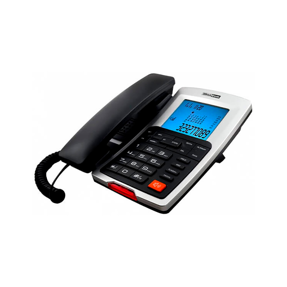 MAXCOM KXT709 TELEFONO FIJO NEGRO/PLATA (BLACK SILVER) | Telefonía fija