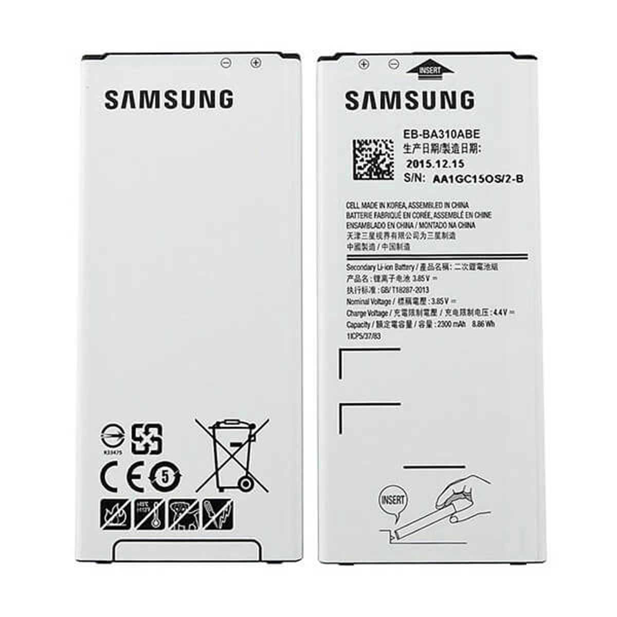 BATERIA ORIGINAL PARA SAMSUNG GALAXY A3 (2016) - EB-BA310ABE