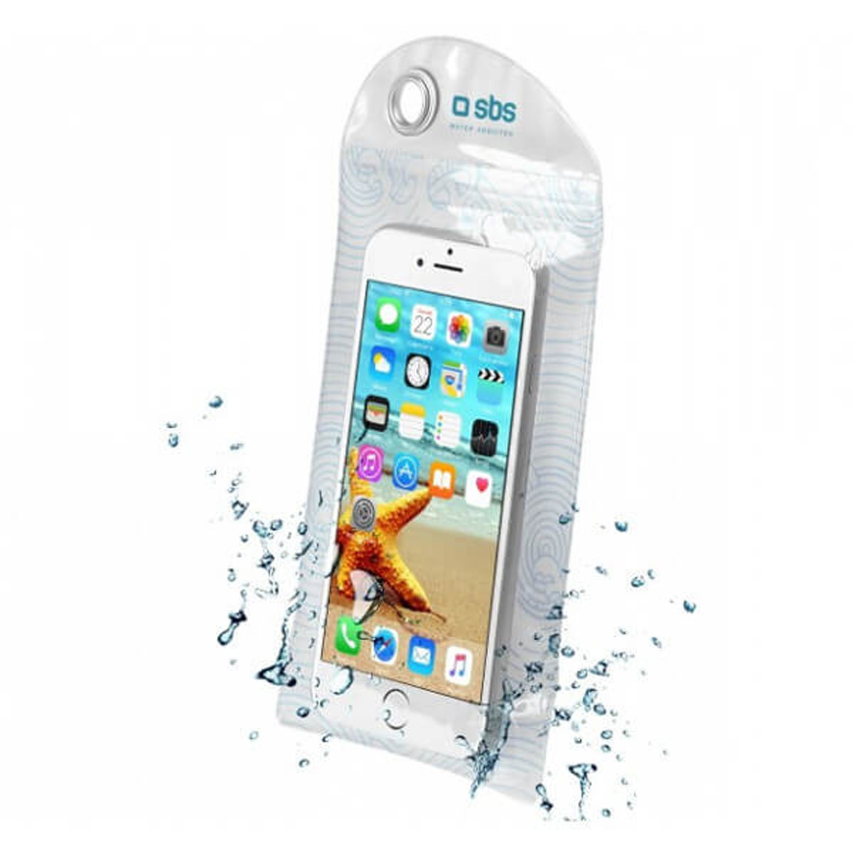 FUNDA IMPERMEABLE BLANCA PARA MOVIL DE HASTA 5,5 |