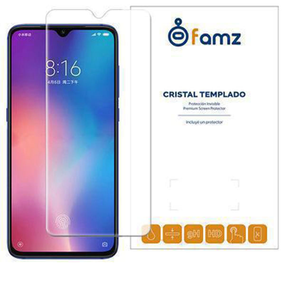 PROTECTOR CRISTAL TEMPLADO PARA XIAOMI MI 9/ MI 9 LITE PPXM9C |