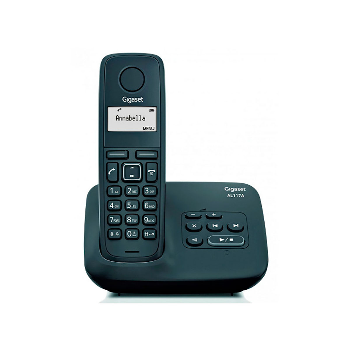 GIGASET AL117A TELEFONO INALAMBRICO DECT NEGRO CON CONTESTADOR