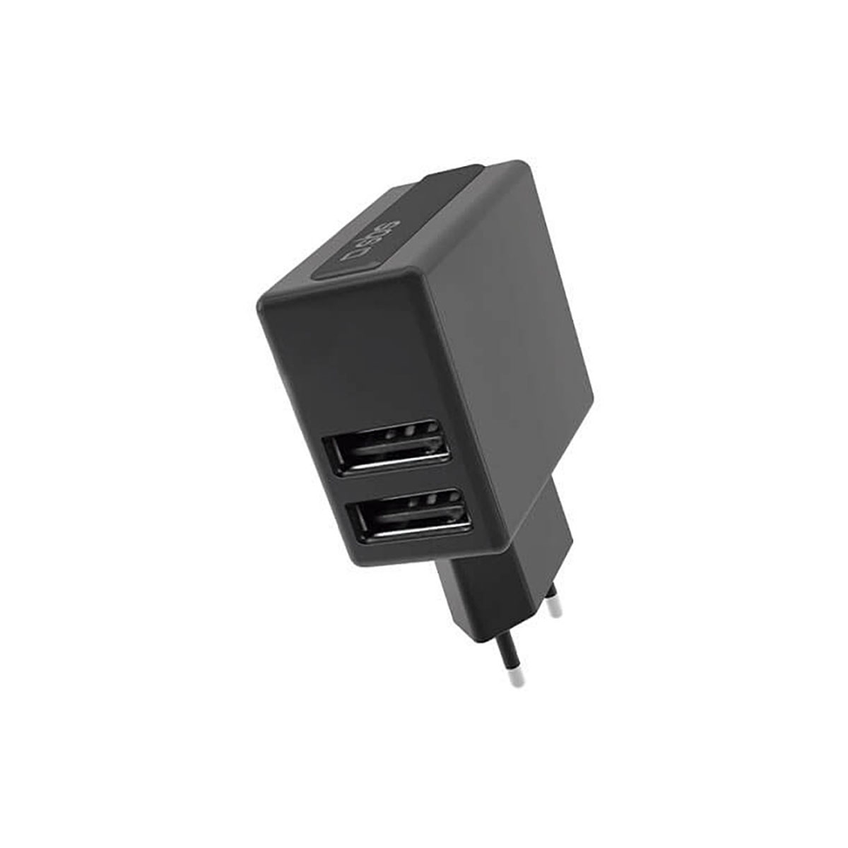 SBS CARGADOR DE RED 2.1A CON DOBLE SALIDA USB NEGRO |