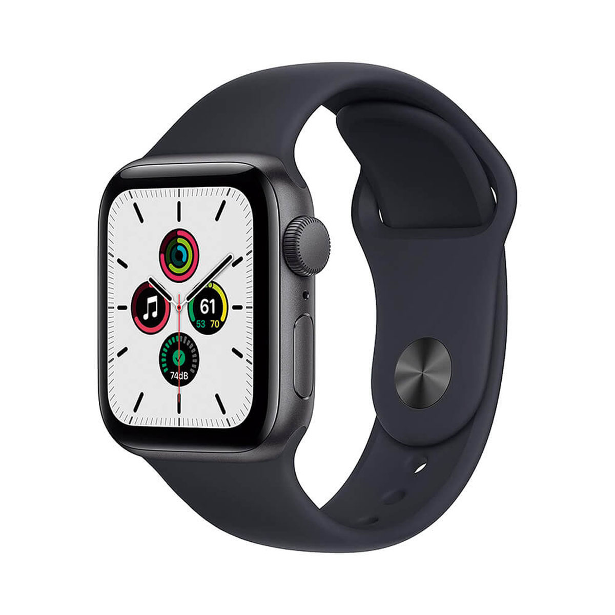 APPLE WATCH SE 2021 GPS 40MM ALUMINIO GRIS Y CORREA DEPORTIVA NEGRO MEDIANOCHE MKQ13EU |