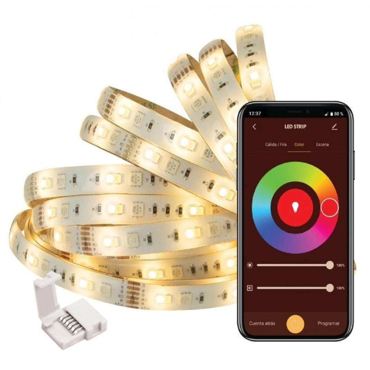 TIRA LED MUVIT IO MIOLST002/ 5M/ 24W/ COLOR RGB+CCT/ REGULABLE/ WIFI |