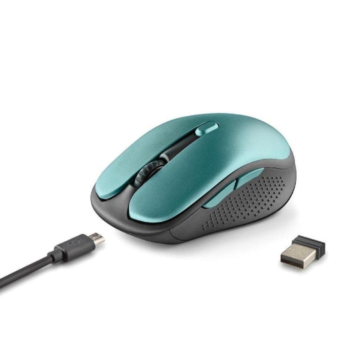 RATON INALAMBRICO NGS EVO RUST/ BATERIA RECARGABLE/ HASTA 1600 DPI/ VERDE AGUA | Inform�tica