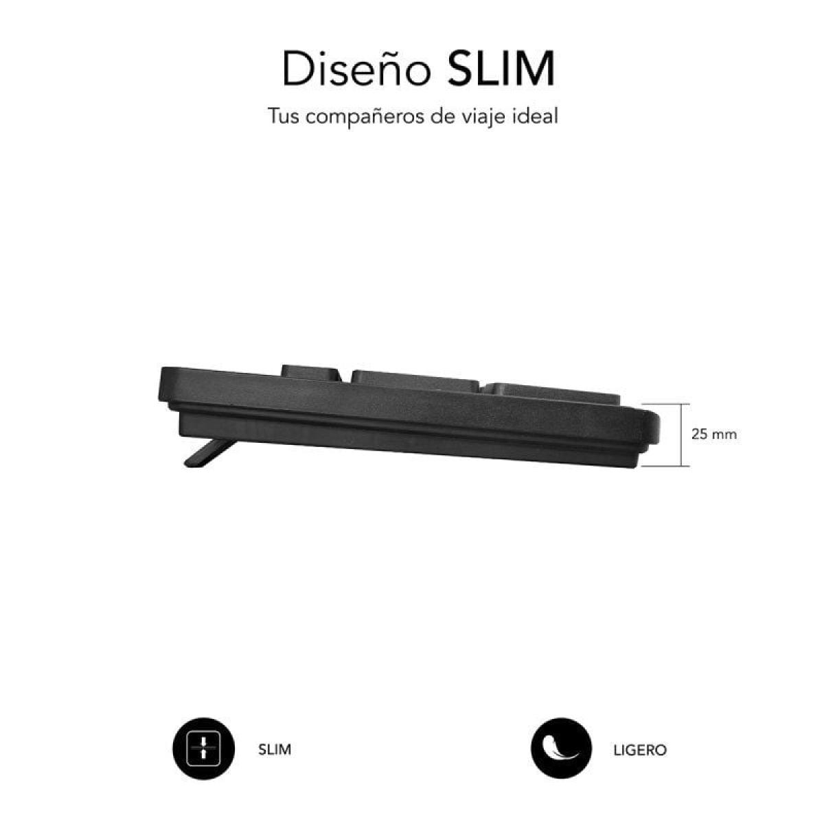 TECLADO SUBBLIM BUSINESS SLIM SILENCIOSO/ NEGRO | Inform�tica
