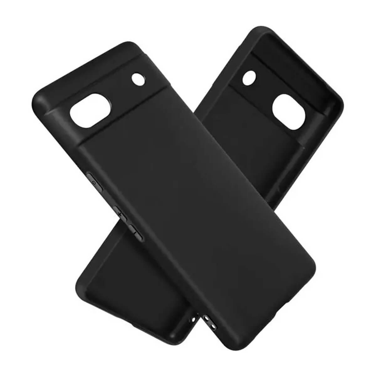 FUNDA DE SILICONA GEL NEGRA PARA GOOGLE PIXEL 6A |