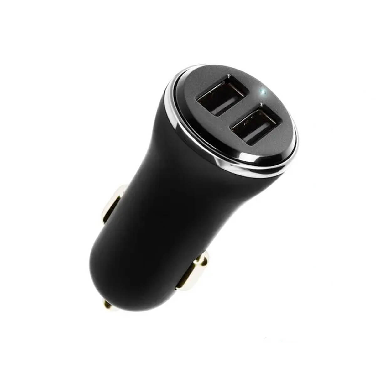 CARGADOR DE COCHE DUAL SUPERTOUCH 2X USB-A CON CABLE TIPO USB-C NEGRO