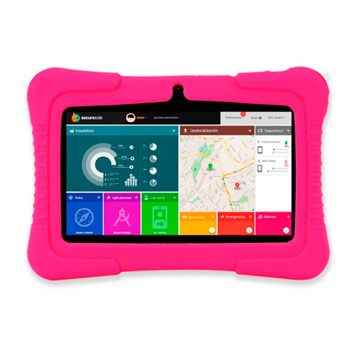 TABLET INFANTIL SAVEFAMILY KIDS 7" 1GB/16GB ROSA (PINK) SF-TKA7