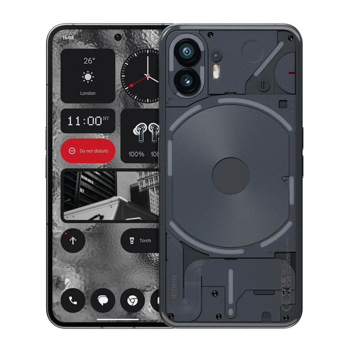 NOTHING PHONE 2 5G 12GB/256GB GRIS (DARK GRAY) DUAL SIM A104 |